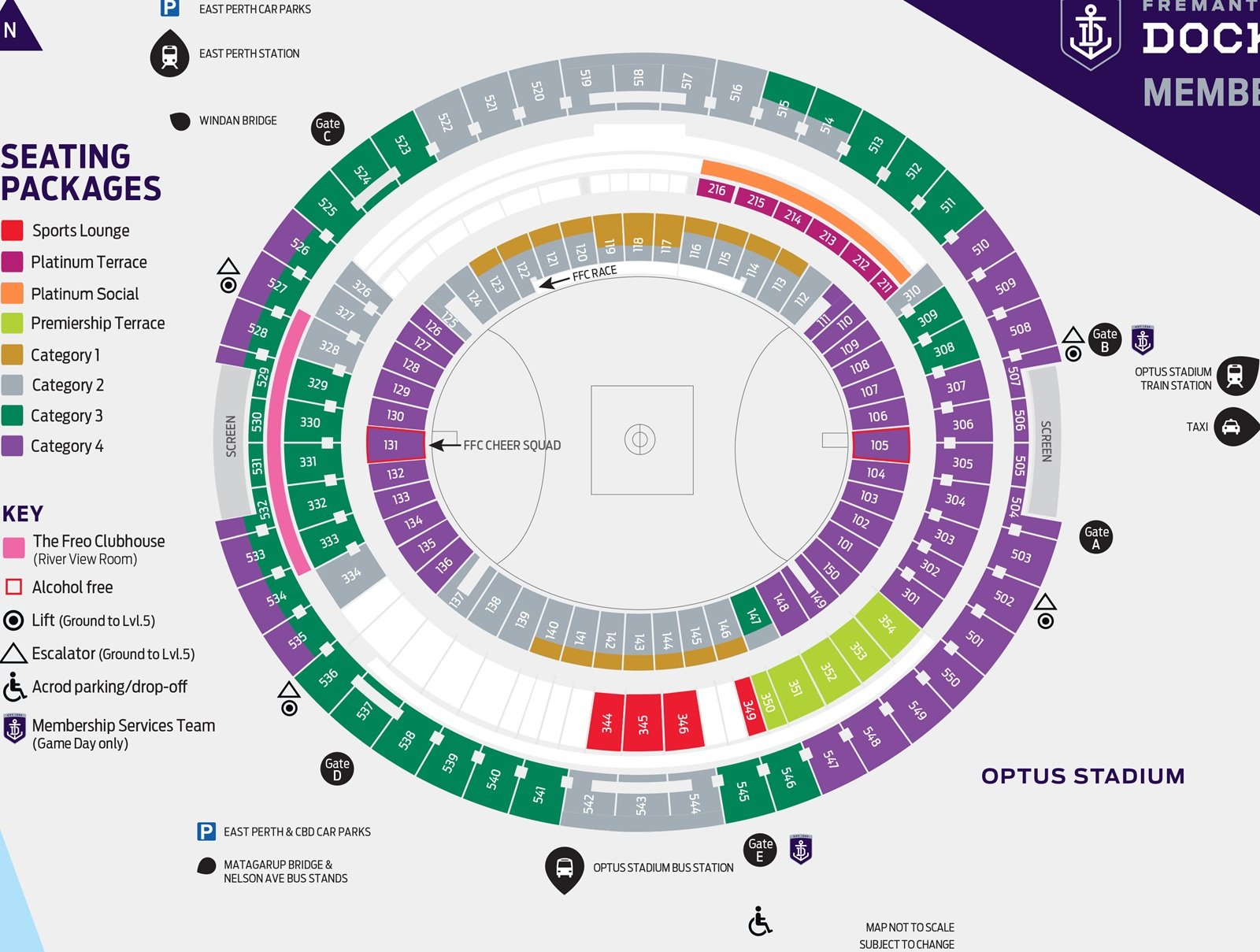 Perth Stadium Seating Plan